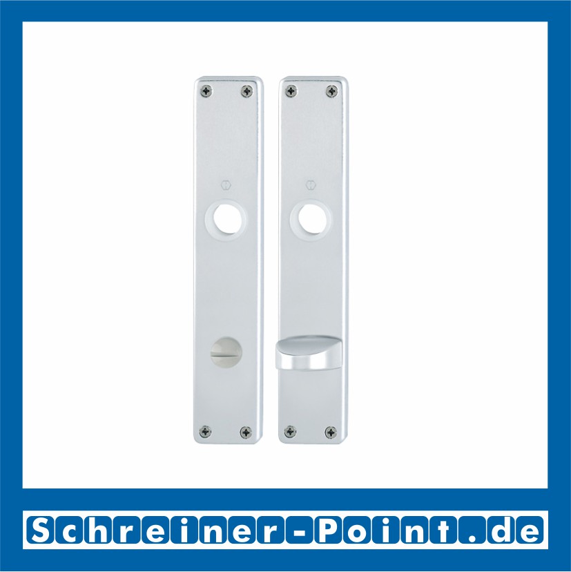 Hoppe Langschild 202SP Aluminium F1 Natur Bad / WC